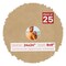 Beige Suede Mat Board for 24x24 Frames - Circle Opening for 8x8 Photos
